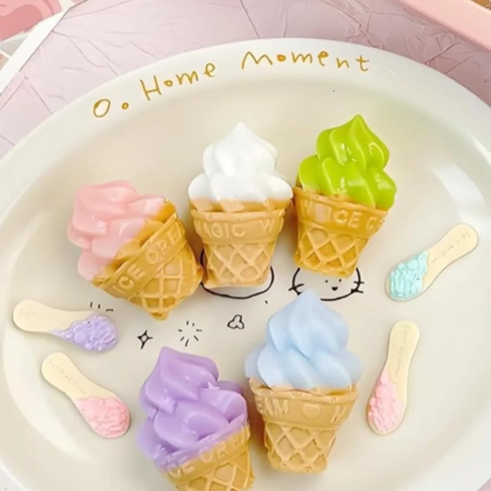 Pastel Ice Cream Cone Party Favors -  Keychain Pink, Purple, Green,  or Blue
